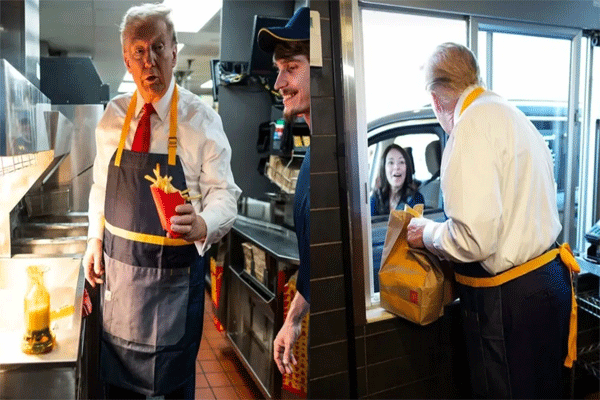 Trump making french fries