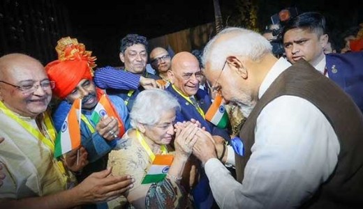 गयानात मोदींचे भारतीय समुदायाकडून उत्साही स्वागत