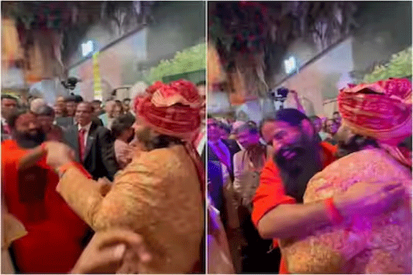 Baba Ramdev in Ambani wedding