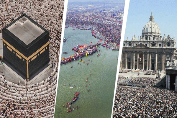 kumbh, Hajj and Vatican Mass